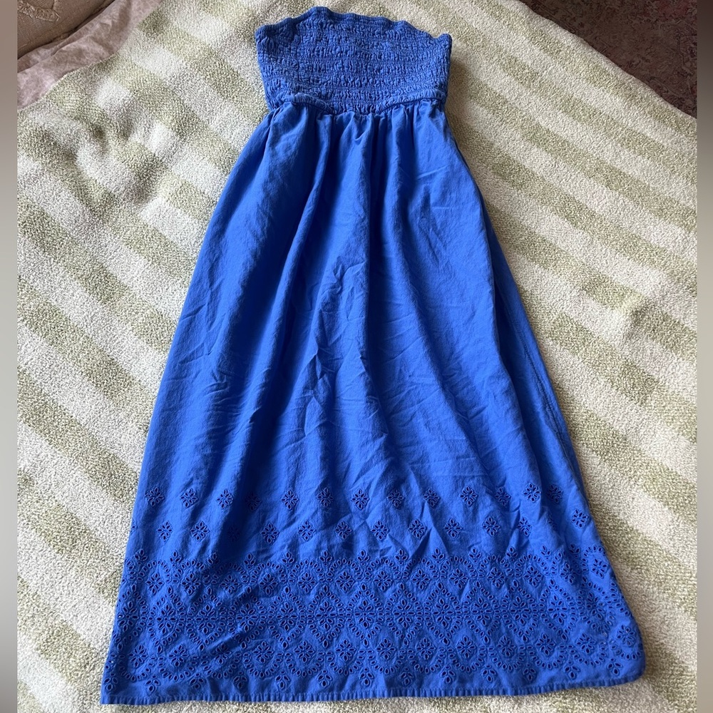 Old Navy Blue Smocked Dress